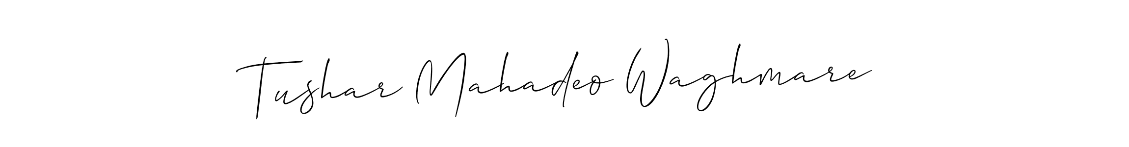 Use a signature maker to create a handwritten signature online. With this signature software, you can design (Allison_Script) your own signature for name Tushar Mahadeo Waghmare. Tushar Mahadeo Waghmare signature style 2 images and pictures png