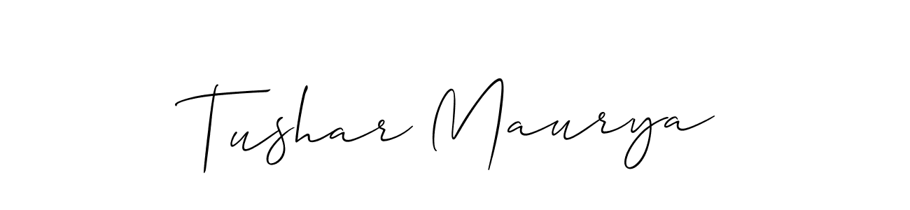 Best and Professional Signature Style for Tushar Maurya. Allison_Script Best Signature Style Collection. Tushar Maurya signature style 2 images and pictures png