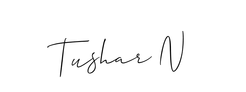 Here are the top 10 professional signature styles for the name Tushar N. These are the best autograph styles you can use for your name. Tushar N signature style 2 images and pictures png