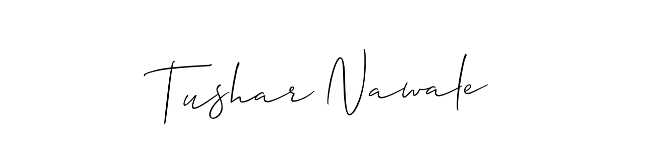 Make a short Tushar Nawale signature style. Manage your documents anywhere anytime using Allison_Script. Create and add eSignatures, submit forms, share and send files easily. Tushar Nawale signature style 2 images and pictures png