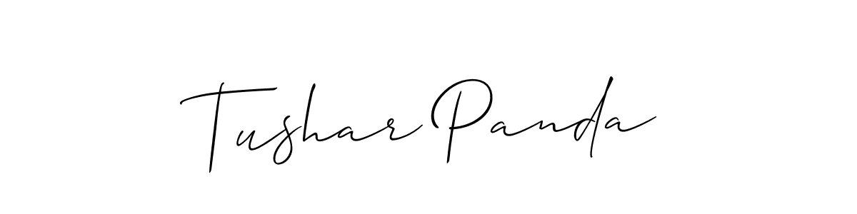 How to Draw Tushar Panda signature style? Allison_Script is a latest design signature styles for name Tushar Panda. Tushar Panda signature style 2 images and pictures png