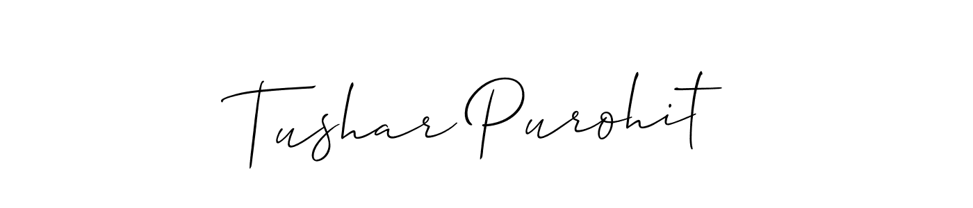 It looks lik you need a new signature style for name Tushar Purohit. Design unique handwritten (Allison_Script) signature with our free signature maker in just a few clicks. Tushar Purohit signature style 2 images and pictures png