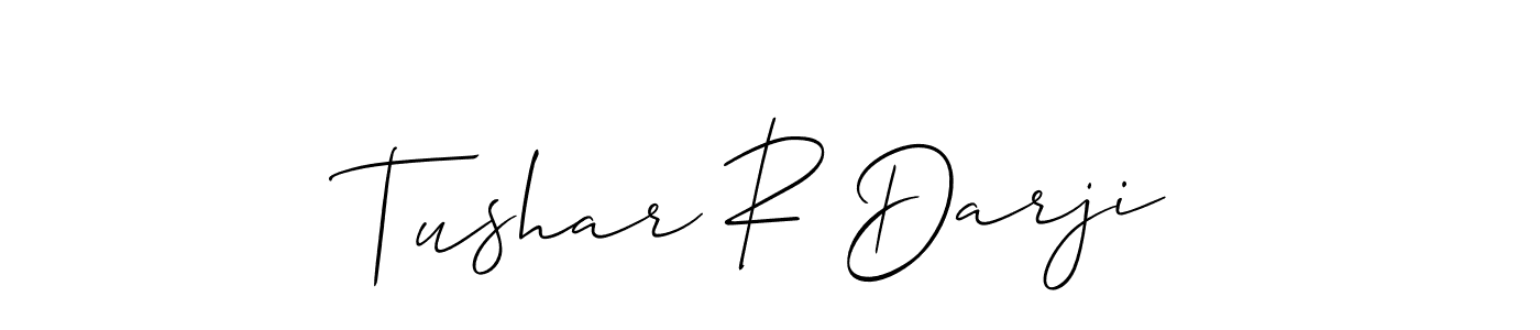 Similarly Allison_Script is the best handwritten signature design. Signature creator online .You can use it as an online autograph creator for name Tushar R Darji. Tushar R Darji signature style 2 images and pictures png