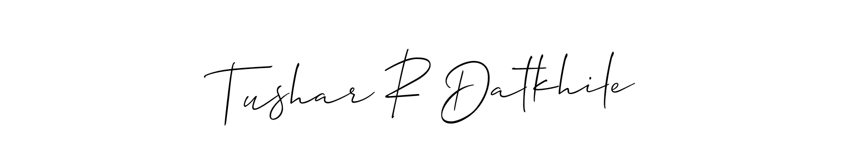 Make a beautiful signature design for name Tushar R Datkhile. Use this online signature maker to create a handwritten signature for free. Tushar R Datkhile signature style 2 images and pictures png