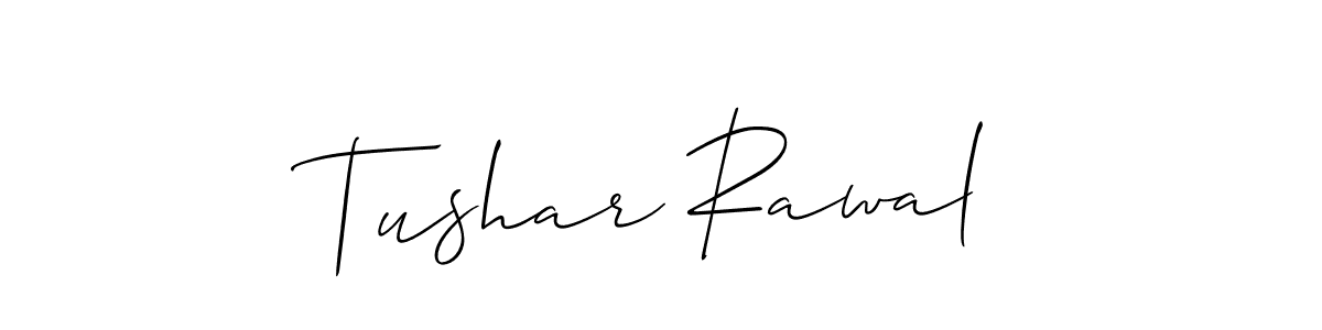 Tushar Rawal stylish signature style. Best Handwritten Sign (Allison_Script) for my name. Handwritten Signature Collection Ideas for my name Tushar Rawal. Tushar Rawal signature style 2 images and pictures png