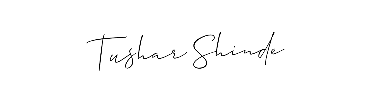 Make a beautiful signature design for name Tushar Shinde. Use this online signature maker to create a handwritten signature for free. Tushar Shinde signature style 2 images and pictures png