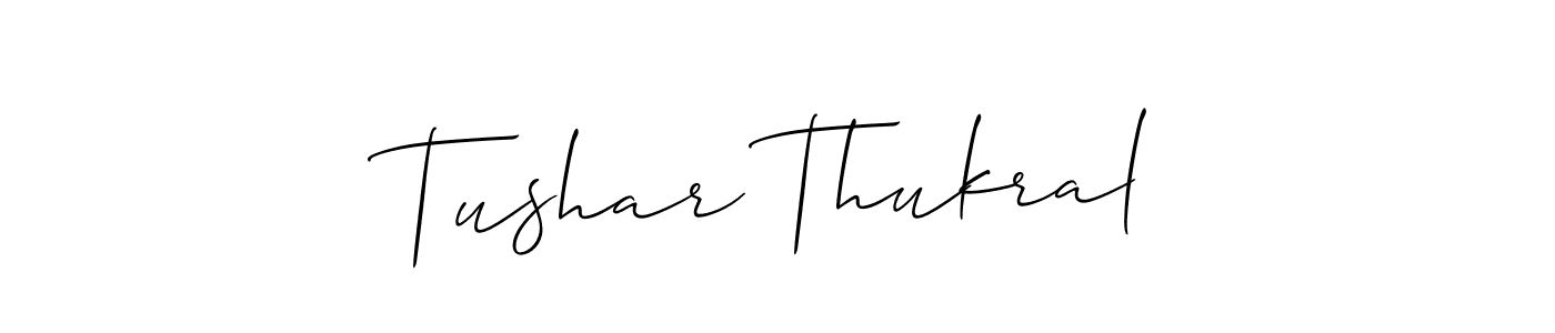 Best and Professional Signature Style for Tushar Thukral. Allison_Script Best Signature Style Collection. Tushar Thukral signature style 2 images and pictures png