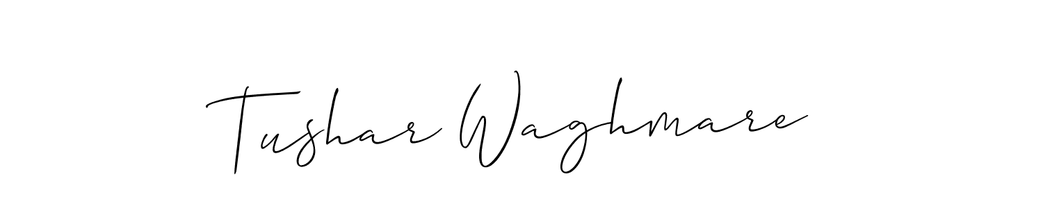 Use a signature maker to create a handwritten signature online. With this signature software, you can design (Allison_Script) your own signature for name Tushar Waghmare. Tushar Waghmare signature style 2 images and pictures png