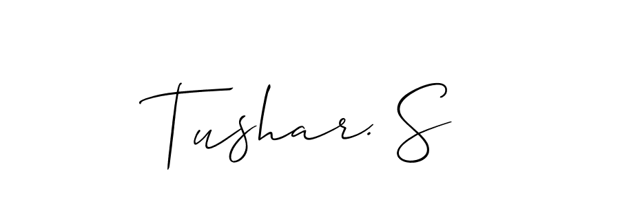 See photos of Tushar. S official signature by Spectra . Check more albums & portfolios. Read reviews & check more about Allison_Script font. Tushar. S signature style 2 images and pictures png