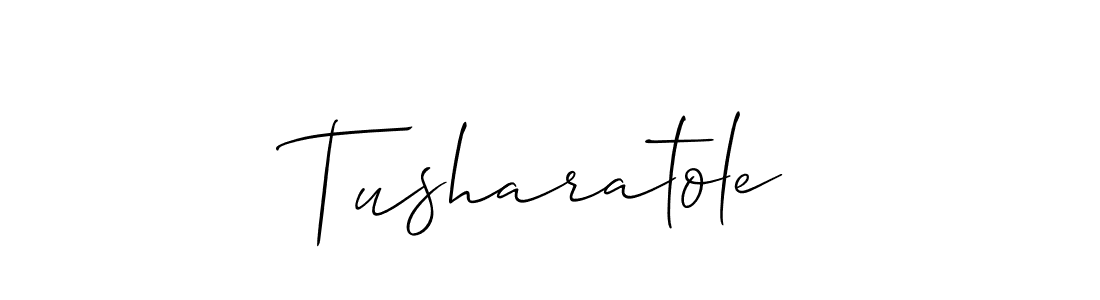 How to make Tusharatole name signature. Use Allison_Script style for creating short signs online. This is the latest handwritten sign. Tusharatole signature style 2 images and pictures png