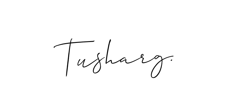 Make a beautiful signature design for name Tusharg.. With this signature (Allison_Script) style, you can create a handwritten signature for free. Tusharg. signature style 2 images and pictures png