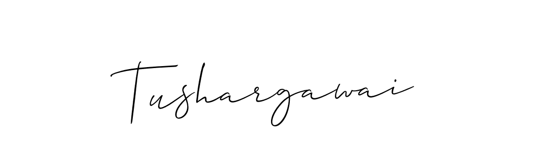 Use a signature maker to create a handwritten signature online. With this signature software, you can design (Allison_Script) your own signature for name Tushargawai. Tushargawai signature style 2 images and pictures png