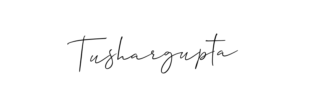 How to make Tushargupta name signature. Use Allison_Script style for creating short signs online. This is the latest handwritten sign. Tushargupta signature style 2 images and pictures png