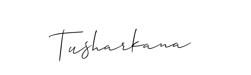 Tusharkana stylish signature style. Best Handwritten Sign (Allison_Script) for my name. Handwritten Signature Collection Ideas for my name Tusharkana. Tusharkana signature style 2 images and pictures png