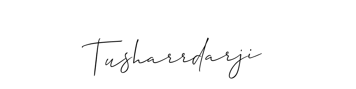 Tusharrdarji stylish signature style. Best Handwritten Sign (Allison_Script) for my name. Handwritten Signature Collection Ideas for my name Tusharrdarji. Tusharrdarji signature style 2 images and pictures png