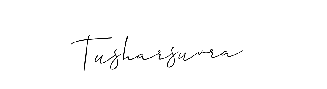 Use a signature maker to create a handwritten signature online. With this signature software, you can design (Allison_Script) your own signature for name Tusharsuvra. Tusharsuvra signature style 2 images and pictures png