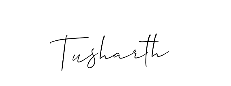 Also You can easily find your signature by using the search form. We will create Tusharth name handwritten signature images for you free of cost using Allison_Script sign style. Tusharth signature style 2 images and pictures png