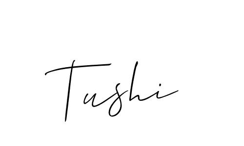 Tushi stylish signature style. Best Handwritten Sign (Allison_Script) for my name. Handwritten Signature Collection Ideas for my name Tushi. Tushi signature style 2 images and pictures png