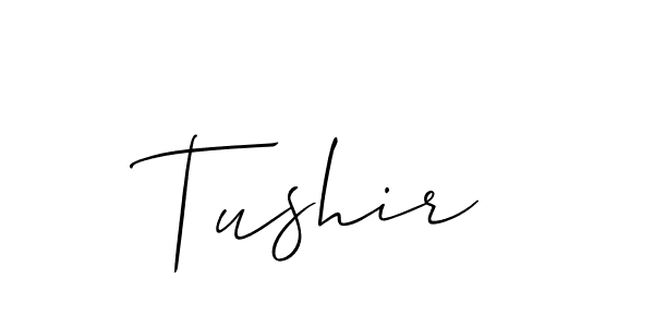 How to Draw Tushir signature style? Allison_Script is a latest design signature styles for name Tushir. Tushir signature style 2 images and pictures png