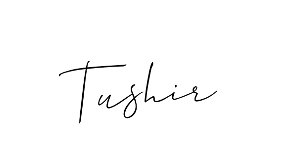 if you are searching for the best signature style for your name Tushir. so please give up your signature search. here we have designed multiple signature styles  using Allison_Script. Tushir signature style 2 images and pictures png