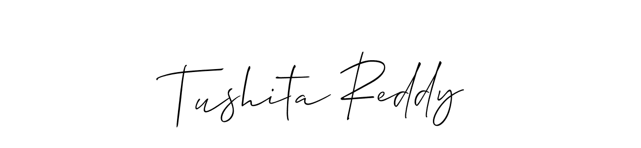 Make a beautiful signature design for name Tushita Reddy. Use this online signature maker to create a handwritten signature for free. Tushita Reddy signature style 2 images and pictures png