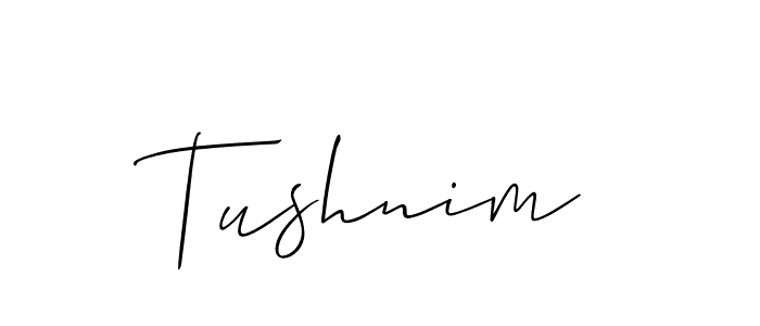 Make a beautiful signature design for name Tushnim. Use this online signature maker to create a handwritten signature for free. Tushnim signature style 2 images and pictures png