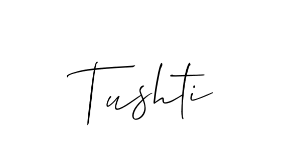 if you are searching for the best signature style for your name Tushti. so please give up your signature search. here we have designed multiple signature styles  using Allison_Script. Tushti signature style 2 images and pictures png