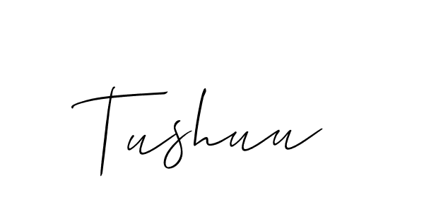 Make a beautiful signature design for name Tushuu. With this signature (Allison_Script) style, you can create a handwritten signature for free. Tushuu signature style 2 images and pictures png