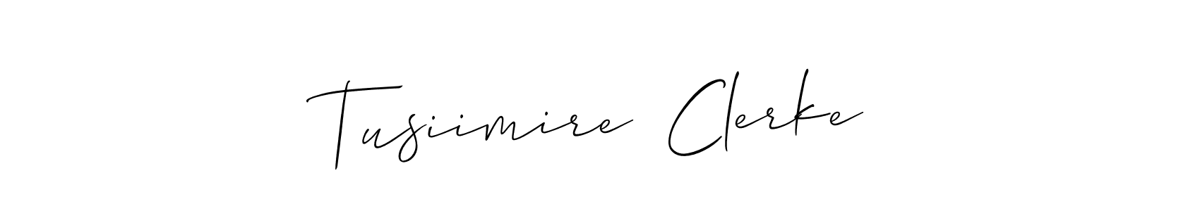 Make a beautiful signature design for name Tusiimire  Clerke. Use this online signature maker to create a handwritten signature for free. Tusiimire  Clerke signature style 2 images and pictures png