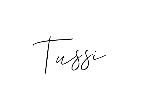 You should practise on your own different ways (Allison_Script) to write your name (Tussi) in signature. don't let someone else do it for you. Tussi signature style 2 images and pictures png