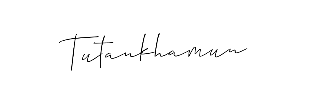Design your own signature with our free online signature maker. With this signature software, you can create a handwritten (Allison_Script) signature for name Tutankhamun. Tutankhamun signature style 2 images and pictures png