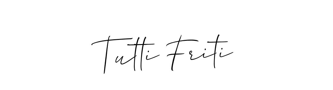 Best and Professional Signature Style for Tutti Friti. Allison_Script Best Signature Style Collection. Tutti Friti signature style 2 images and pictures png