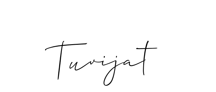 if you are searching for the best signature style for your name Tuvijat. so please give up your signature search. here we have designed multiple signature styles  using Allison_Script. Tuvijat signature style 2 images and pictures png