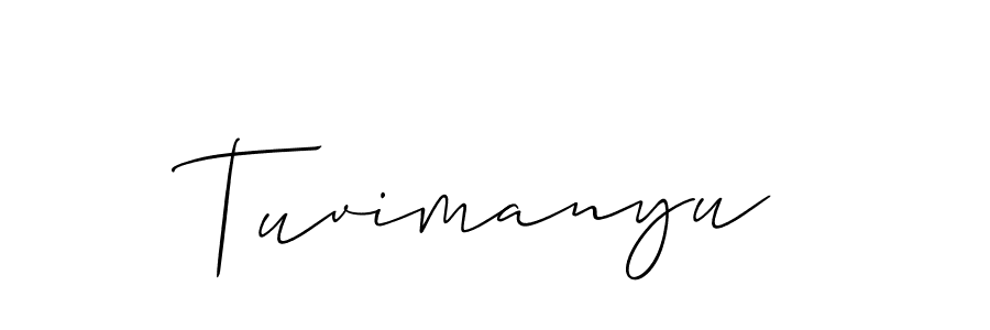 How to make Tuvimanyu name signature. Use Allison_Script style for creating short signs online. This is the latest handwritten sign. Tuvimanyu signature style 2 images and pictures png