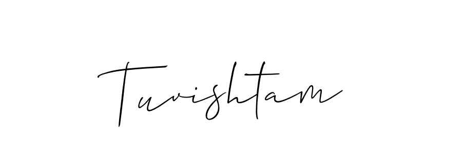if you are searching for the best signature style for your name Tuvishtam. so please give up your signature search. here we have designed multiple signature styles  using Allison_Script. Tuvishtam signature style 2 images and pictures png