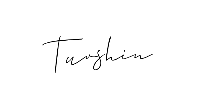 Create a beautiful signature design for name Tuvshin. With this signature (Allison_Script) fonts, you can make a handwritten signature for free. Tuvshin signature style 2 images and pictures png