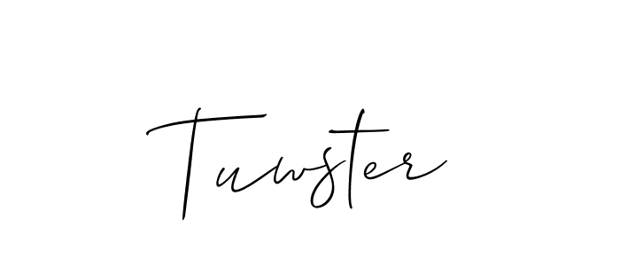 Once you've used our free online signature maker to create your best signature Allison_Script style, it's time to enjoy all of the benefits that Tuwster name signing documents. Tuwster signature style 2 images and pictures png