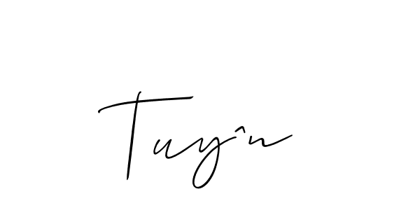 Allison_Script is a professional signature style that is perfect for those who want to add a touch of class to their signature. It is also a great choice for those who want to make their signature more unique. Get Tuyˆn name to fancy signature for free. Tuyˆn signature style 2 images and pictures png