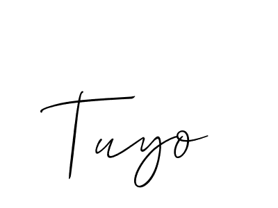 Tuyo stylish signature style. Best Handwritten Sign (Allison_Script) for my name. Handwritten Signature Collection Ideas for my name Tuyo. Tuyo signature style 2 images and pictures png