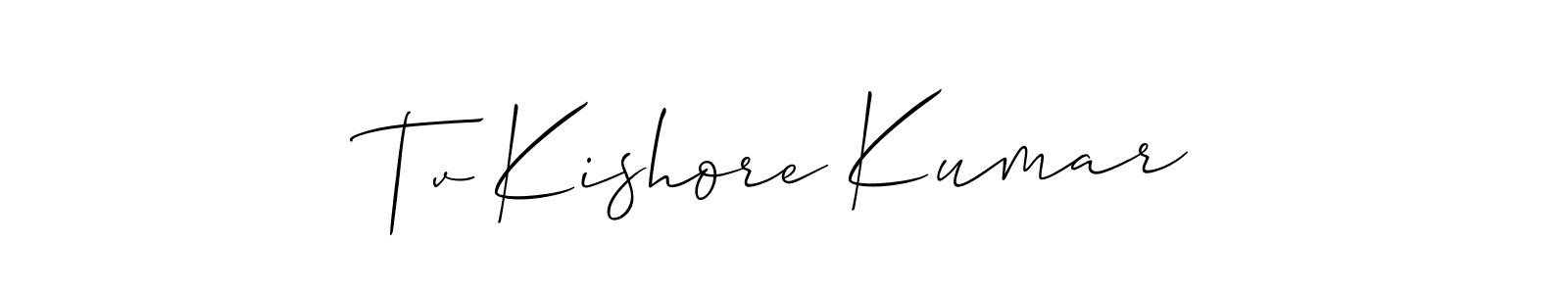 Make a beautiful signature design for name Tv Kishore Kumar. Use this online signature maker to create a handwritten signature for free. Tv Kishore Kumar signature style 2 images and pictures png