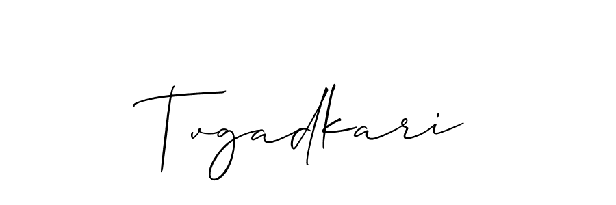 The best way (Allison_Script) to make a short signature is to pick only two or three words in your name. The name Tvgadkari include a total of six letters. For converting this name. Tvgadkari signature style 2 images and pictures png