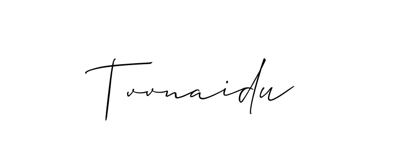 Best and Professional Signature Style for Tvvnaidu. Allison_Script Best Signature Style Collection. Tvvnaidu signature style 2 images and pictures png