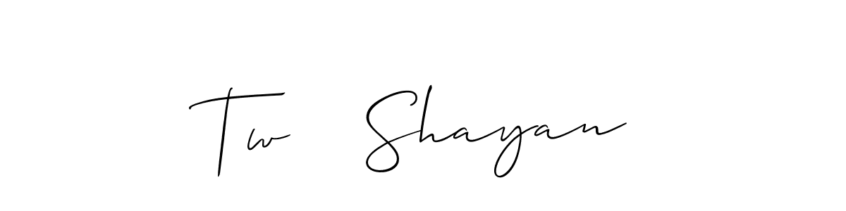 This is the best signature style for the Tw    Shayan name. Also you like these signature font (Allison_Script). Mix name signature. Tw    Shayan signature style 2 images and pictures png