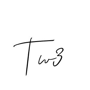 Create a beautiful signature design for name Tw3. With this signature (Allison_Script) fonts, you can make a handwritten signature for free. Tw3 signature style 2 images and pictures png