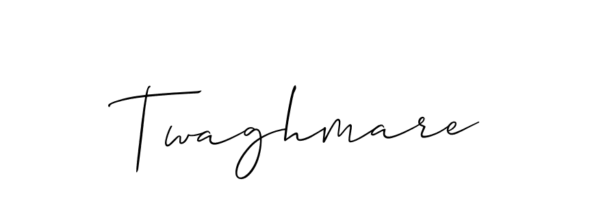 Design your own signature with our free online signature maker. With this signature software, you can create a handwritten (Allison_Script) signature for name Twaghmare. Twaghmare signature style 2 images and pictures png