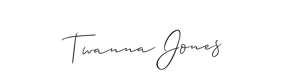 How to make Twanna Jones signature? Allison_Script is a professional autograph style. Create handwritten signature for Twanna Jones name. Twanna Jones signature style 2 images and pictures png