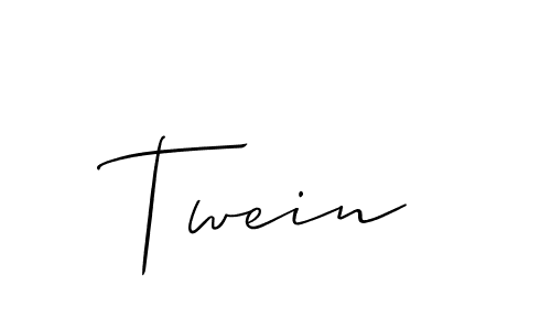 It looks lik you need a new signature style for name Twein. Design unique handwritten (Allison_Script) signature with our free signature maker in just a few clicks. Twein signature style 2 images and pictures png