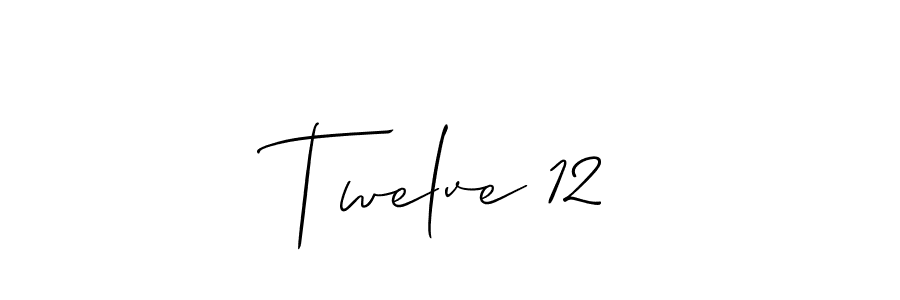 How to make Twelve 12 signature? Allison_Script is a professional autograph style. Create handwritten signature for Twelve 12 name. Twelve 12 signature style 2 images and pictures png