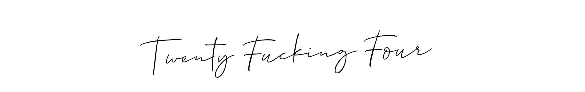 This is the best signature style for the Twenty Fucking Four name. Also you like these signature font (Allison_Script). Mix name signature. Twenty Fucking Four signature style 2 images and pictures png