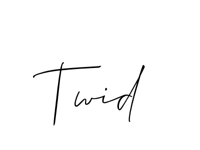 Once you've used our free online signature maker to create your best signature Allison_Script style, it's time to enjoy all of the benefits that Twid name signing documents. Twid signature style 2 images and pictures png